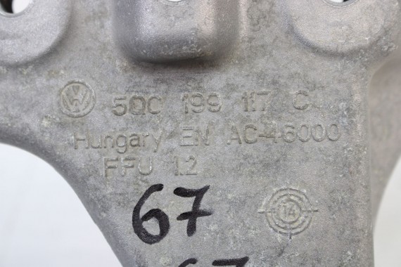 VW AUDI SKODA SEAT ŁAPA SILNIKA 5Q0199117C 1K0199117BQ  wspornik strona lewa 5Q0 199 117 C 1K0 199 117 BQ podpora loże