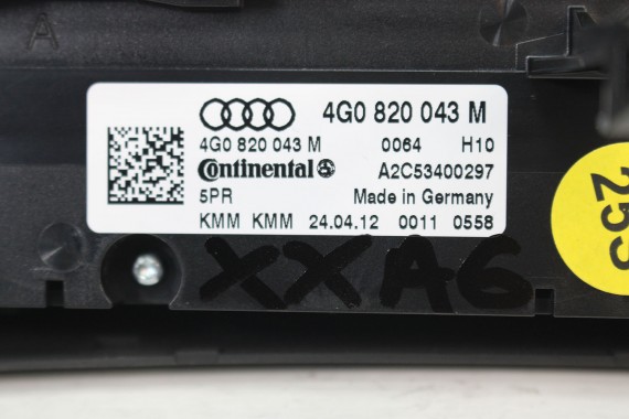 AUDI A6 A7 PANEL KLIMATYZACJI KLIMY 4G0820043M moduł sterownik nawiewu Climatronic 4G0 820 043 M 4G C7 4G0820043AG 4G0820043BF