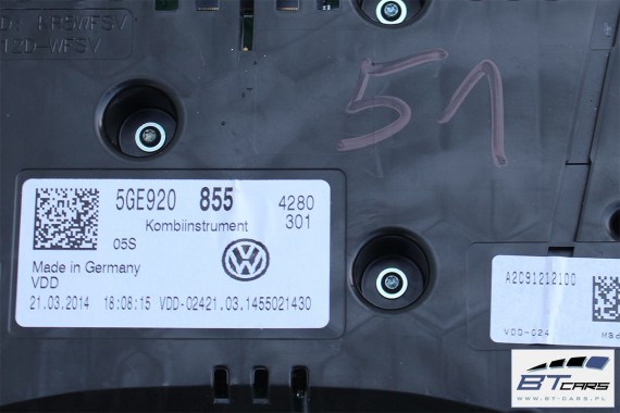 VW E-GOLF ZESTAW STARTOWY ODPALENIA SAMOCHODU AUTA 5GE920855 5Q0959435A 5QE907530B 5Q0937085AB komputer silnika zegar kluczyk 5G