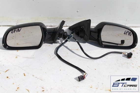 AUDI A4 LUSTERKO ZEWNĘTRZNE DRZWI PRAWE 6 pin 8K LZ9Y - czarny phantom pinów kabli przewodów 8K0 B8