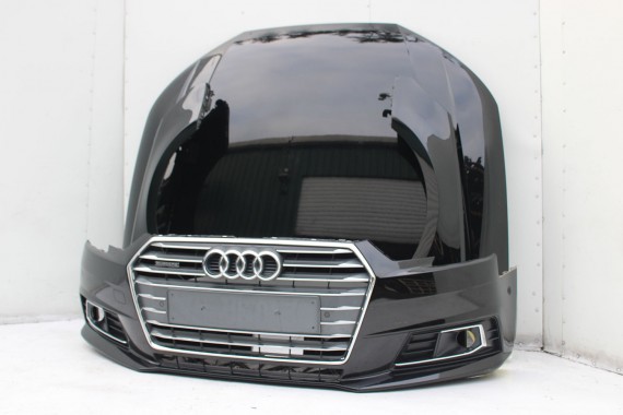 AUDI A4 PRZÓD maska błotniki zderzak przedni lampy błotnik 8W B9 0E0E LY9T - czarny (mythosschwarz) sline S-LINE