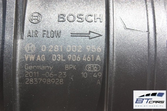 VW AUDI PRZEPŁYWKA PRZEPŁYWOMIERZ 03L906461A 03L 906 461 masowy powietrza 03L906461A TDi diesel 03L906461A 03L906461A 03L906461