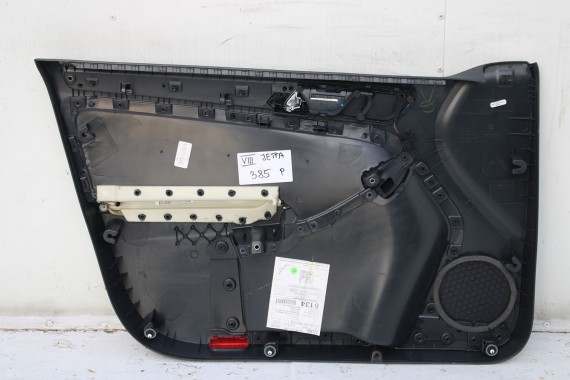 VW JETTA 5C FL FOTELE KOMPLET FOTELI siedzeń siedzenia fotel tapicerka 5C0 5C 2010- skóra w kolorze czarnym i szarym LIFT