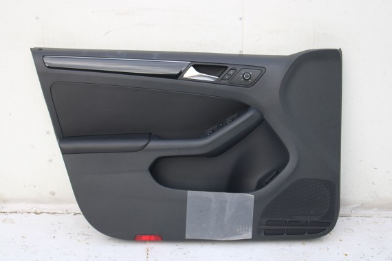 VW JETTA 5C FL FOTELE KOMPLET FOTELI siedzeń siedzenia fotel tapicerka 5C0 5C 2010- skóra w kolorze czarnym i szarym LIFT