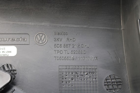 VW JETTA 5C FL FOTELE KOMPLET FOTELI siedzeń siedzenia fotel tapicerka 5C0 5C 2010- skóra w kolorze czarnym i szarym LIFT