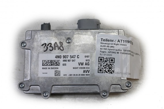 AUDI A8 Q8 MODUŁ STEROWNIK NIGHT VISION 4N0907547C 4M0907547 KAMERY 4N0 907 547 C obrazu 4N0907547C 4N0907547C Q7 4N0907547C