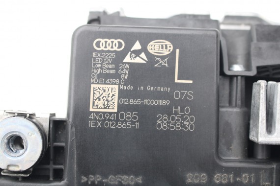 AUDI A8 4N D5 PRZÓD Matrix maska błotniki zderzak pas przedni lampy wzmocnienie błotnik lampa Laser 0C0C LX7R 4N0941085 4N0