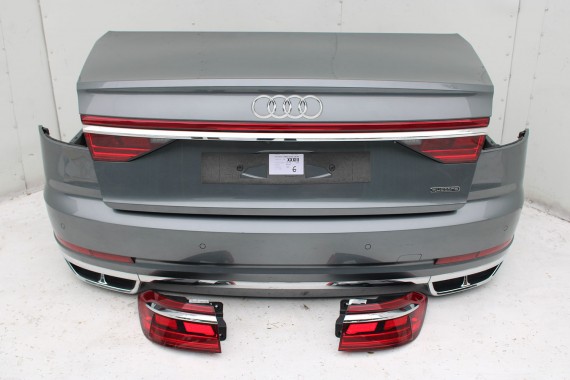 AUDI A8 4N D5 ZDERZAK + KLAPA TYŁ BAGAŻNIKA Matrix lampy OLED 0C0C LX7R Szary lampa 4N0945095Q 4N0945207F 4N0945208F 4N0945095Q