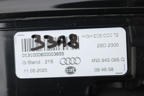 AUDI A8 4N D5 ZDERZAK + KLAPA TYŁ BAGAŻNIKA Matrix lampy OLED 0C0C LX7R Szary lampa 4N0945095Q 4N0945207F 4N0945208F 4N0945095Q