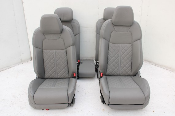 AUDI A8 4N D5 FOTELE KOMPLET FOTELI siedzeń siedzenia tapicerka Valcona + boczki + podłokietnik N5D S-LINE sline LONG 4N4 S8