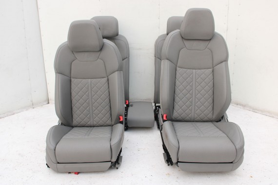AUDI A8 4N D5 FOTELE KOMPLET FOTELI siedzeń siedzenia tapicerka Valcona + boczki + podłokietnik N5D S-LINE sline LONG 4N4 S8