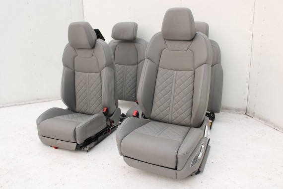 AUDI A8 4N D5 FOTELE KOMPLET FOTELI siedzeń siedzenia tapicerka Valcona + boczki + podłokietnik N5D S-LINE sline LONG 4N4 S8