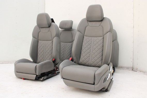 AUDI A8 4N D5 FOTELE KOMPLET FOTELI siedzeń siedzenia tapicerka Valcona + boczki + podłokietnik N5D S-LINE sline LONG 4N4 S8