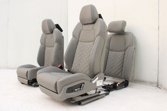 AUDI A8 4N D5 FOTELE KOMPLET FOTELI siedzeń siedzenia tapicerka Valcona + boczki + podłokietnik N5D S-LINE sline LONG 4N4 S8