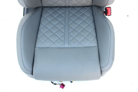 AUDI A8 4N D5 FOTELE KOMPLET FOTELI siedzeń siedzenia tapicerka Valcona + boczki + podłokietnik N5D S-LINE sline LONG 4N4 S8