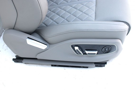 AUDI A8 4N D5 FOTELE KOMPLET FOTELI siedzeń siedzenia tapicerka Valcona + boczki + podłokietnik N5D S-LINE sline LONG 4N4 S8