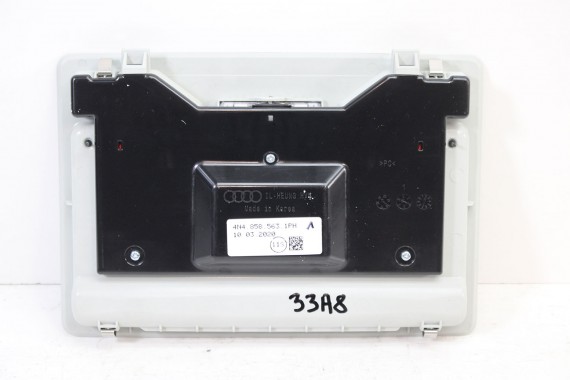 AUDI A8 D5 LAMPKA OŚWIETLENIE PODSUFITKI 4N4858563 4N4 858 563 panel kabiny led Lusterko do makijażu lustro 1PH - srebrny 4N