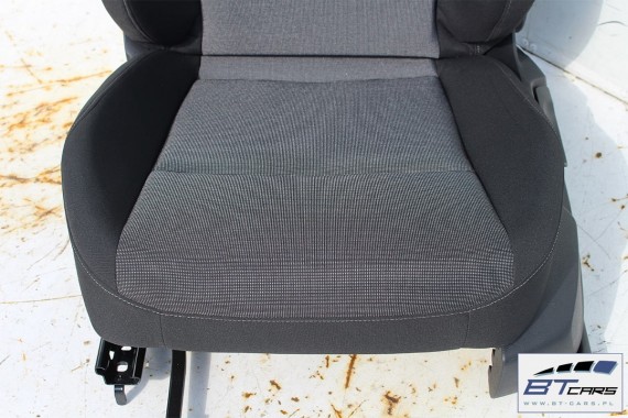 VW GOLF 7 VII KOMBI FOTELE KOMPLET FOTELI siedzeń siedzenia fotel tapicerka 5G 5G9 welur kolor czarno - szary