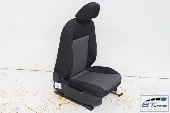 VW GOLF 7 VII KOMBI FOTELE KOMPLET FOTELI siedzeń siedzenia fotel tapicerka 5G 5G9 welur kolor czarno - szary