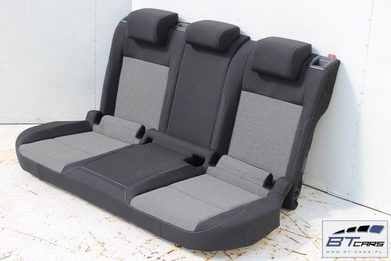 VW GOLF 7 VII KOMBI FOTELE KOMPLET FOTELI siedzeń siedzenia fotel tapicerka 5G 5G9 welur kolor czarno - szary