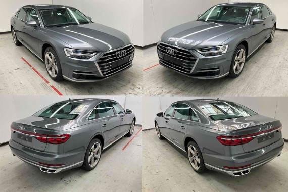 AUDI A8 D5 LISTWY OZDOBNE DEKOR DEKORY 4N1854377 4N1854378 konsoli 4N1 854 377 4N1 854 378 1V0- grafitowo szary deski kokpitu 4N