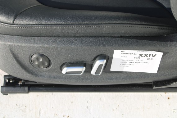 AUDI A5 SPORTBACK FOTELE SIEDZENIA KOMPLET FOTELI 8T FL LIFT N5W Leder Milano fotel siedzenie tapicerka kanapa SKÓRA 8T8 FACE