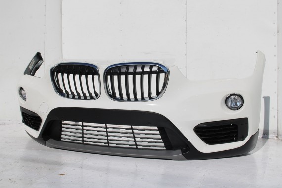 BMW X1 F48 PRZÓD maska błotniki zderzak pas przedni lampy wzmocnienie błotnik lampa Full Led 300 alpinweiss 3 2.0 TDi diesel