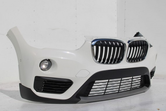 BMW X1 F48 PRZÓD maska błotniki zderzak pas przedni lampy wzmocnienie błotnik lampa Full Led 300 alpinweiss 3 2.0 TDi diesel