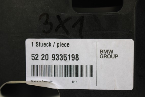 BMW X1 F48 TUNEL + PODŁOKIETNIK 9335198 TUNEL ŚRODKOWY kolor czarny 52209335198 51169335198  9335205 9292742 9335207 X2 F39