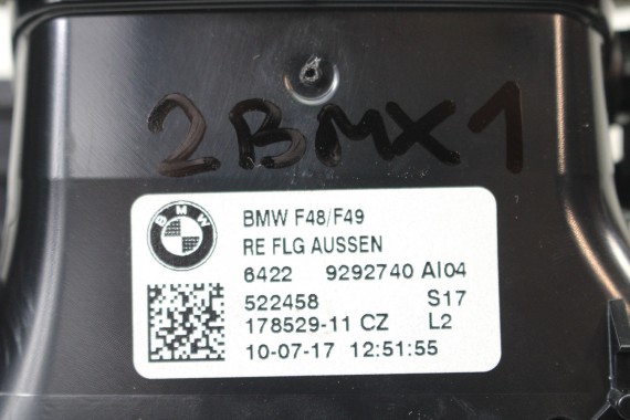 BMW X1 F48 KRATKI WLOTY POWIETRZA KONSOLI 9292739 9292741 64229292740 9332485 kratka wlot nawiewu X2 F39 9332456 64229292739