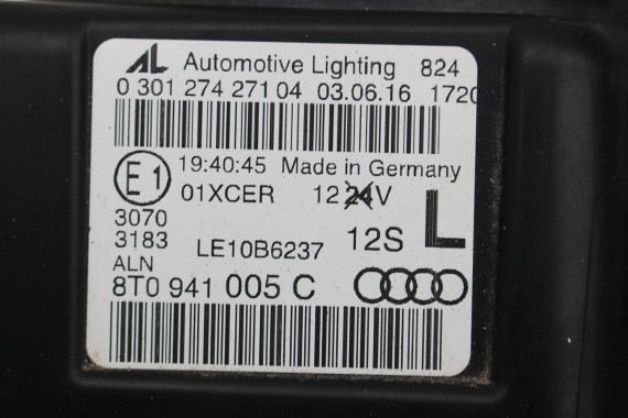 AUDI A5 LIFT PRZÓD 8T LY9T maska błotniki zderzak pas przedni wzmocnienie błotnik lampy Xenon Led 0E0E FL 8T0941005C 8T0941006C