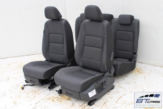 VW GOLF 7 SPORTSVAN FOTELE KOMPLET FOTELI siedzeń siedzenia fotel tapicerka 510 welur kolor antracyt