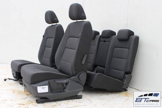 VW GOLF 7 SPORTSVAN FOTELE KOMPLET FOTELI siedzeń siedzenia fotel tapicerka 510 welur kolor antracyt