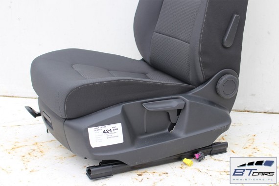 VW GOLF 7 SPORTSVAN FOTELE KOMPLET FOTELI siedzeń siedzenia fotel tapicerka 510 welur kolor antracyt