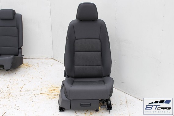 VW GOLF 7 SPORTSVAN FOTELE KOMPLET FOTELI siedzeń siedzenia fotel tapicerka 510 welur kolor antracyt