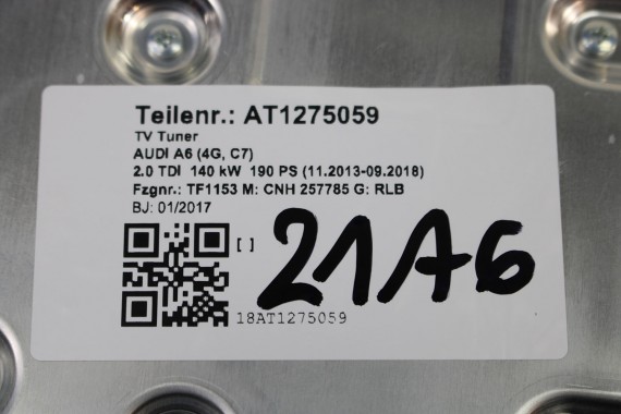 AUDI A4 A6 A7 Q7 TT TUNER TV 8V0919146E 8V0919146B 8V0919146E DVB DTV moduł sterownik 8V0919146 8V0919146E 8V0919146E 8V0919146E