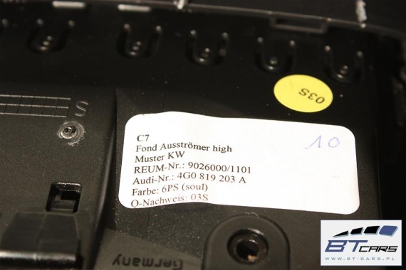 AUDI A6 A7 WLOTY WYKOŃCZENIE TUNELU 4G0819203A 4G0 819 203 TUNELU ŚRODKOWEGO 4G0819203C 4G0819203+ obudowa 4G0819203A 4G0819203B