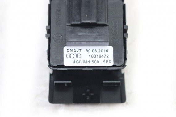 AUDI A6 A7 PRZYCISK ŚWIATEŁ AWARYJNYCH 4G0941509 4G0 941 509 5PR czarny soul 4G C7 Przełącznik systemu ostrzegawczego 4G0941509