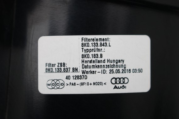 AUDI A4 A5 Q5 FILTR POWIETRZA OBUDOWA 8K0133837BN 8K0133835BR 8K0133835CD 8K0 133 837 BN 8K0133835 CD 8K 8T 8R LIFT 8K0133837BN