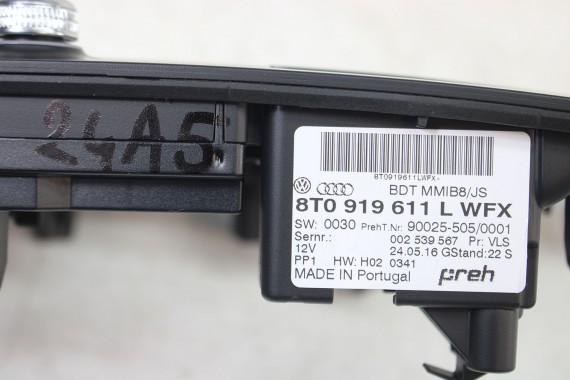 AUDI A4 A5 Q5 FL PANEL GAŁKA MMI 8T0919611L 8T0 919 611 L 8K 8T 8R HIGH 8T0919611C WFX - czarny 8T0919611L 8T0919611 8T0919611C