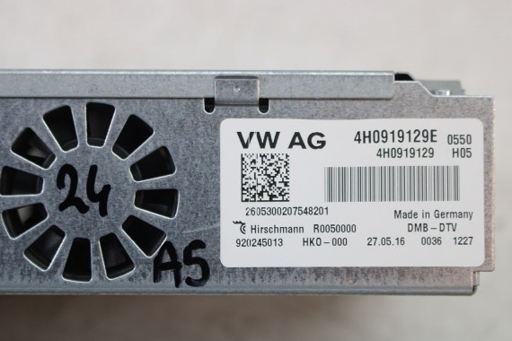 AUDI A4 A5 A6 A8 TUNER TV 3G HYBRID MMI 4H0919129E 4H0 919 129 E A7 Q3 Q5 Q7 8K B8 8T 8R 4G C7 4G8 4H D4 8U 8R 4L 4H0919129E