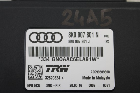 AUDI A4 A5 Q5 MODUŁ STEROWNIK HAMULCA EPB 8K0907801N 8K0907801J 8K0 907 801 PARKOWANIA 8K 8T 8K0907801M 8K0907801P FL 8K0907801N