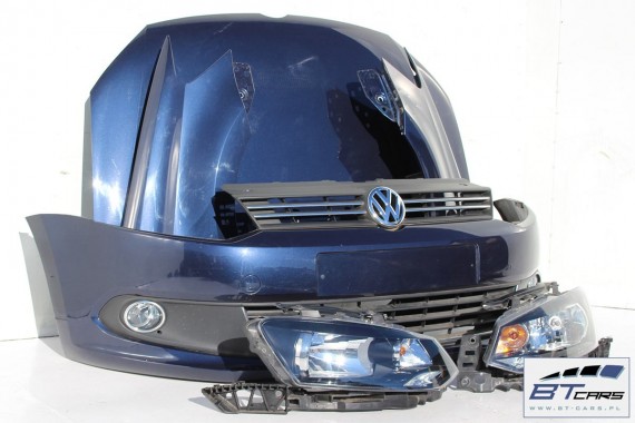 VW POLO SEDAN LH5X PRZÓD maska błotniki zderzak pas przedni lampy wzmocnienie błotnik lampa Kolor: LH5X - niebieski 6R KOMPLETNY