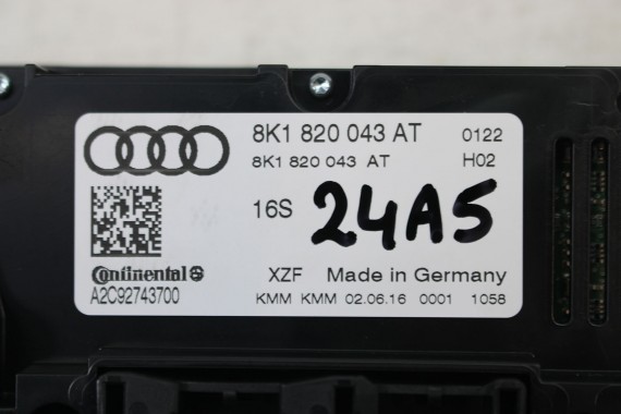 AUDI A4 A5 Q5 PANEL KLIMATYZACJI 8K1820043AT moduł sterownik nawiewu klimy 8K1 820 043 AT 8K 8T 8R LIFT 8K1820043AB 8K1820043AT