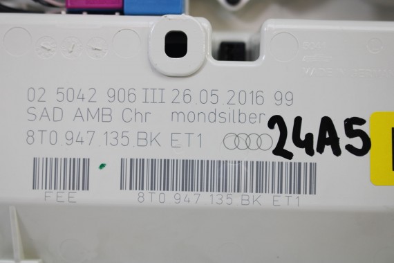 AUDI A4 A5 Q5 LAMPKA OŚWIETLENIE PODSUFITKI 8T0947135BK ET1 8K0 8T0 947 135 BK kabiny 8T0947140 8T0947133A 8T0947139B 8T0947135