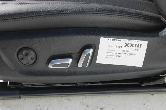 AUDI A6 FOTELE KOMPLET FOTELI siedzeń siedzenia fotel tapicerka 4G skóra kolor czarny FL LIFT kanapa siedzisko oparcie fotel C7
