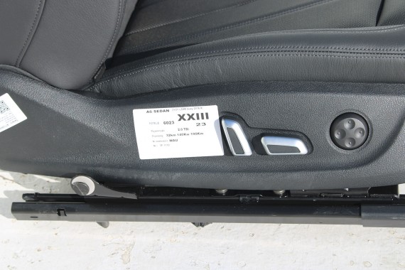 AUDI A6 FOTELE KOMPLET FOTELI siedzeń siedzenia fotel tapicerka 4G skóra kolor czarny FL LIFT kanapa siedzisko oparcie fotel C7