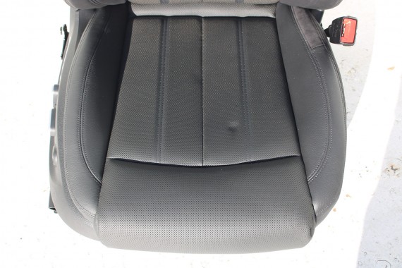 AUDI A6 FOTELE KOMPLET FOTELI siedzeń siedzenia fotel tapicerka 4G skóra kolor czarny FL LIFT kanapa siedzisko oparcie fotel C7
