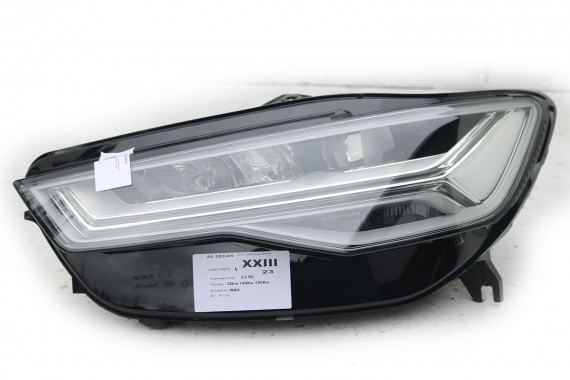 AUDI A6 FL LIFT PRZÓD maska błotniki zderzak pas przedni lampy wzmocnienie FULL LED 4G 2015- 2Y2Y 	LS9R 	Gletscherweiss Biały
