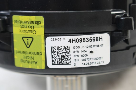 AUDI A6 A7 A8 TAŚMA AIR BAG 4H0953568H 4H0953568A 4H0953568G 4H0953568B 4H0 953 568 H pierścień 4H0953568A 4H0953568G 4H0953568B